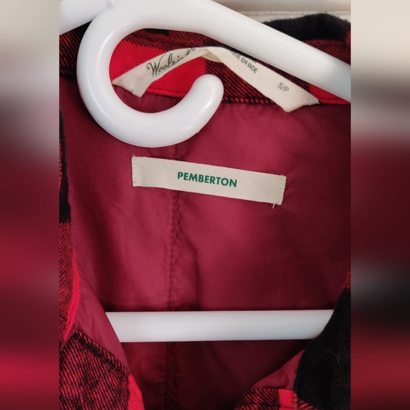 Lined Small Woolrich flannel ladies Pemberton insulated jacket button down - Picture 6 of 9